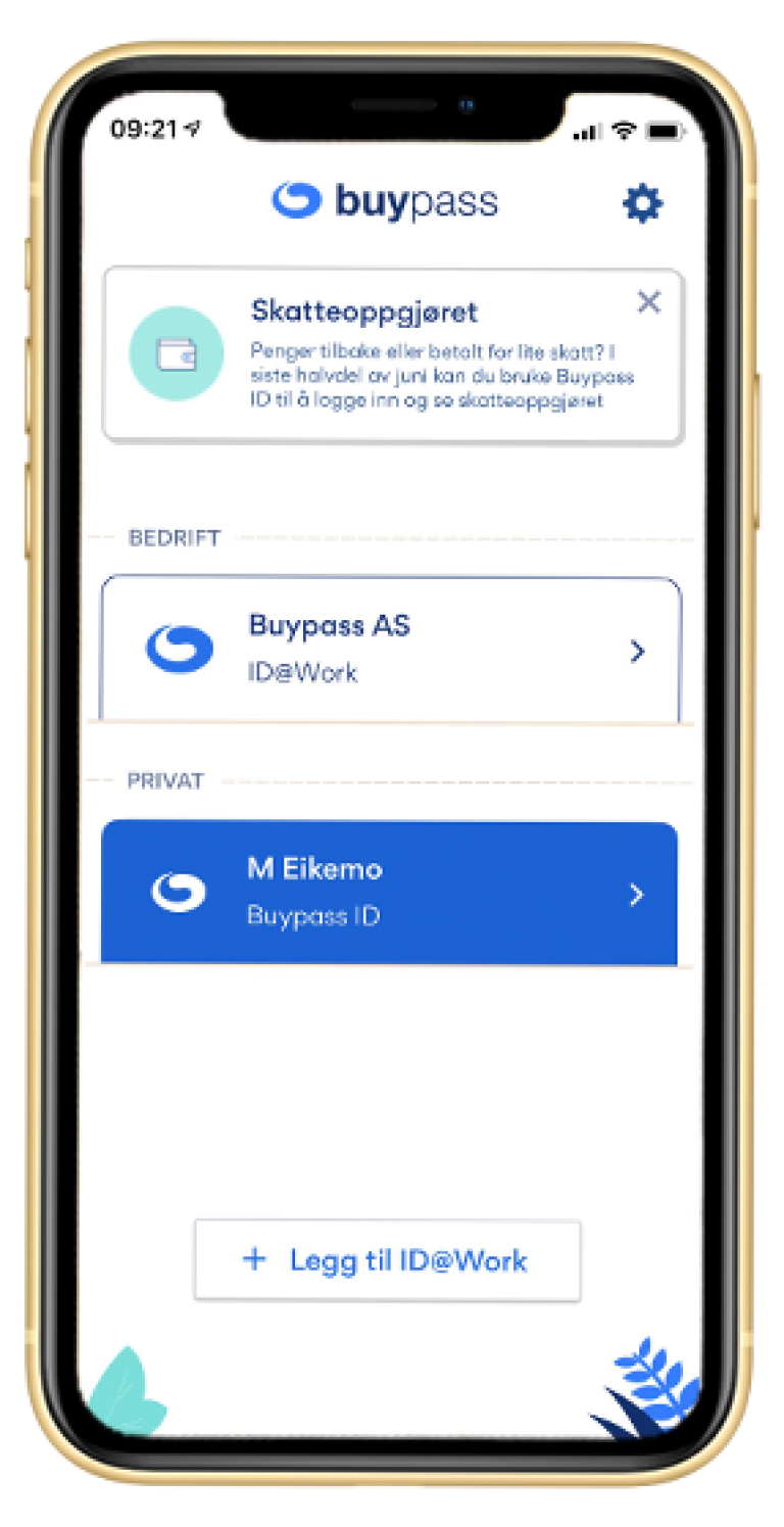 Buypass id@work app